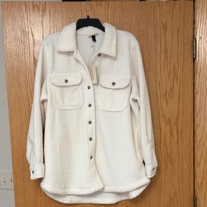 Universal Thread Cream Sherpa Jacket